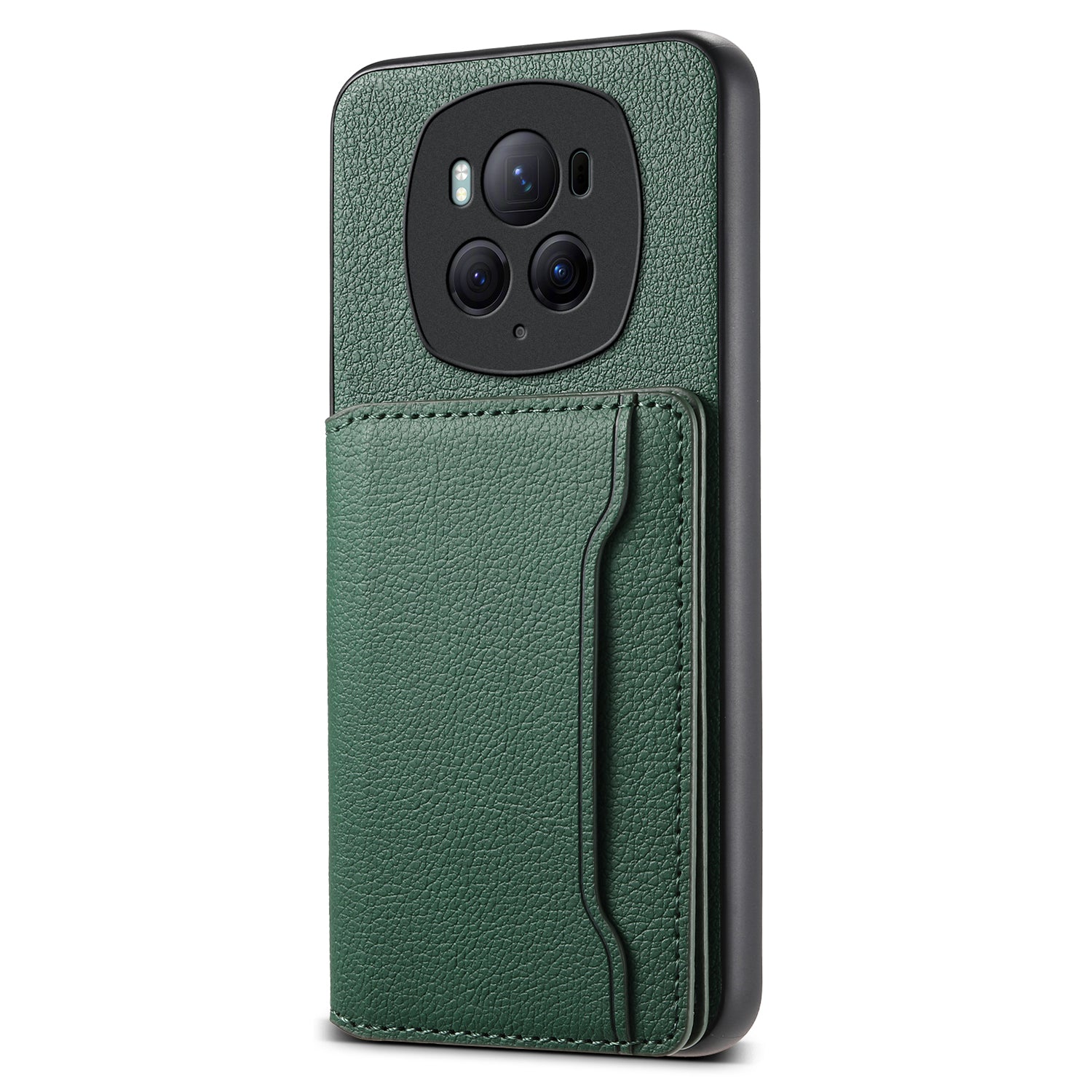 For Honor Magic6 Pro 5G Case Kickstand Drop-proof Leather Coated PC+TPU Back Phone Cover For Honor Magic6 Pro 5G Case Kickstand Drop-proof Leather Coated PC+TPU Back Phone Cover